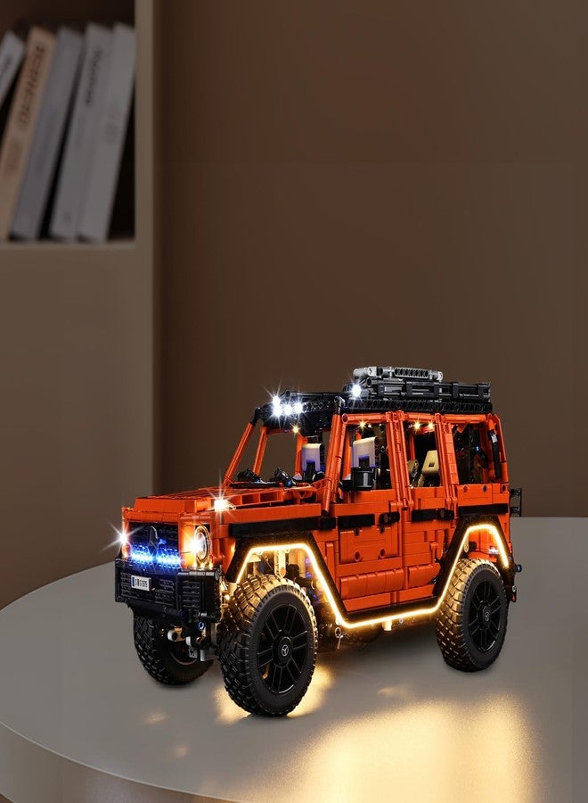 Kyglaring طقم إضاءة LED من Kyglaring متوافق مع مجموعة Lego 42177، ملحقات إضاءة لنموذج سيارة Technic Mercedes-Benz G 500 Professional Line، أضواء فقط، إصدار حامل. - Image 5
